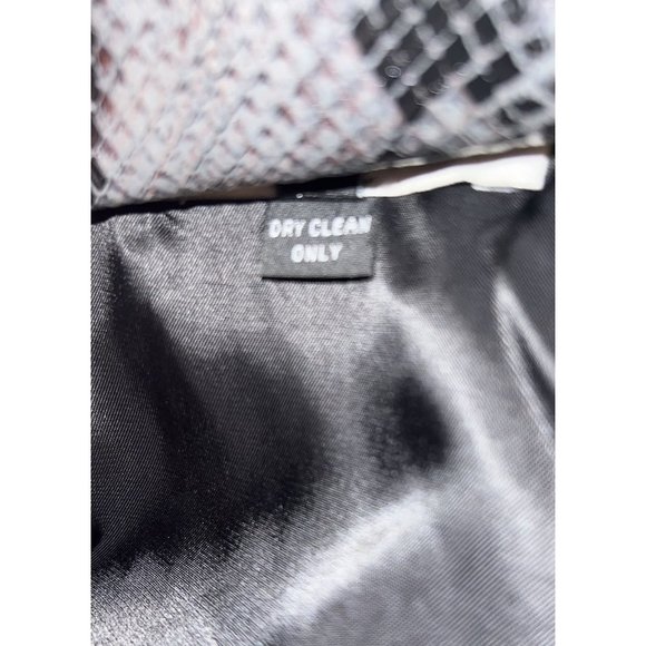 LaQuan Smith Teddy Bear Python-Print Jacket - Picture 10 of 12